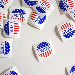 Aufkleber "I voted" ©Element5Digital / unsplash.com